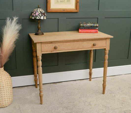 Rustic Pine Writing Desk or Hall Console Table - Farmhouse style