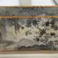 Antique Oak Chinoiserie decoupaged and hand painted large hinged Box