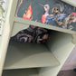 Sage Green Upcycled Cabinet – Whimsical Botanical Interior Bookcase//