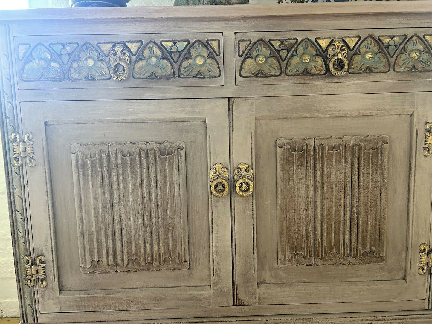 Vintage Carved Sideboard