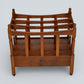 Mahogany/Teak Canterbury Magazine Paper Rack FREE Nationwide Delivery
