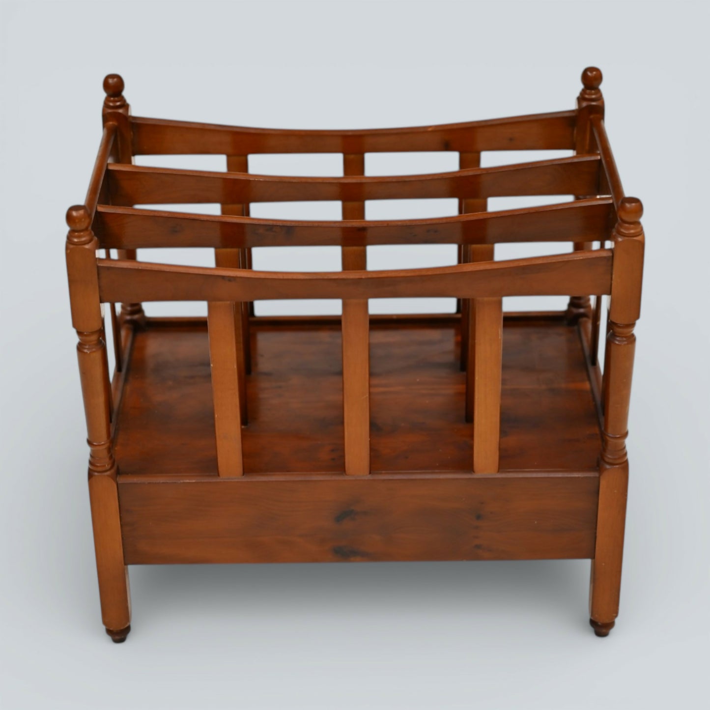 Mahogany/Teak Canterbury Magazine Paper Rack FREE Nationwide Delivery