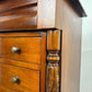 Reproduction Victorian Style Mahogany Chest of Nine Drawers