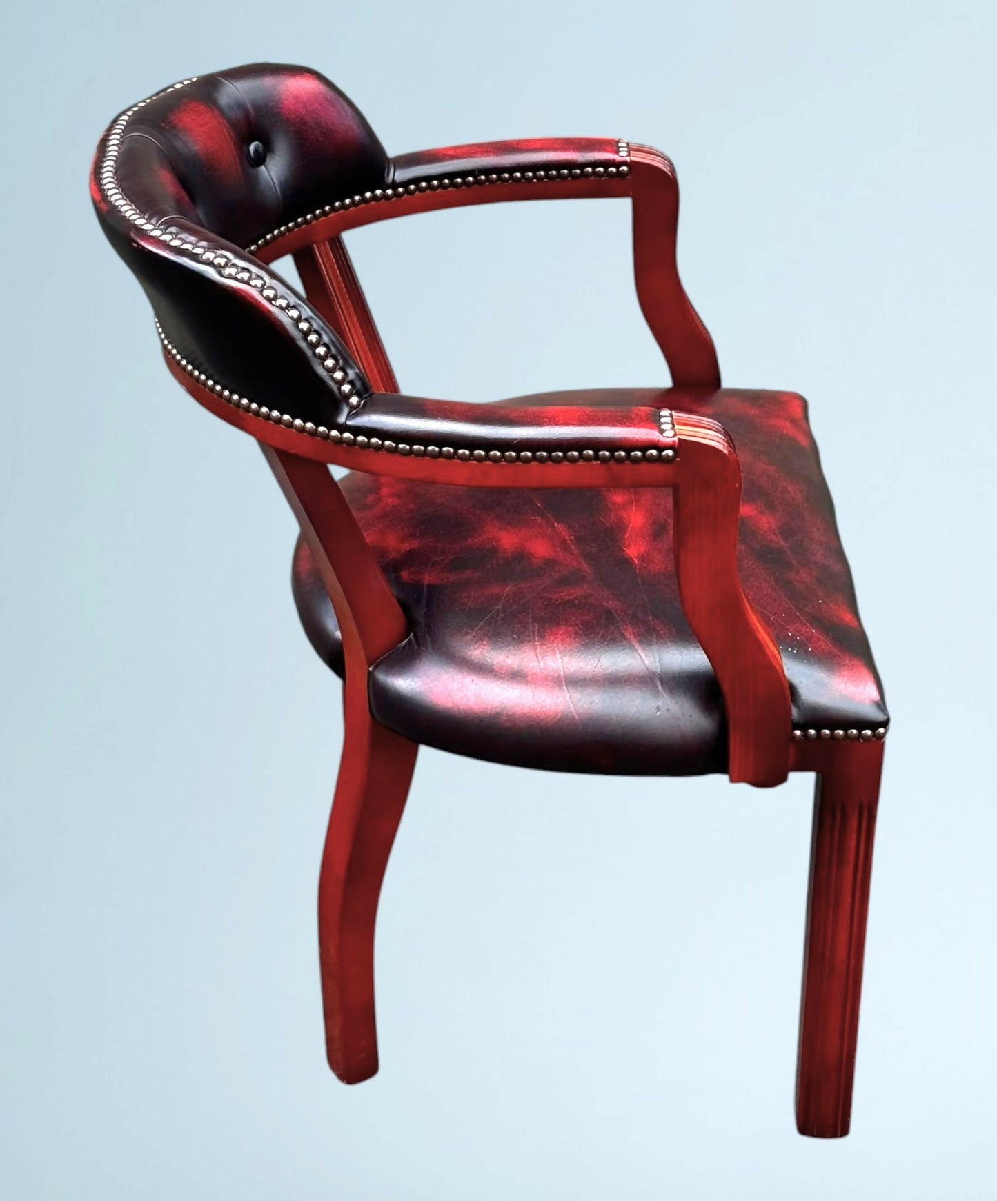 Leather Chesterfield Office Chair / Court Chair