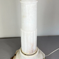 Pedestal Lamp Vintage French Style Alabaster Brass Lighting LOT 5087