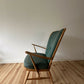 Vintage Ercol Windsor Low Easy Chair Blue Label