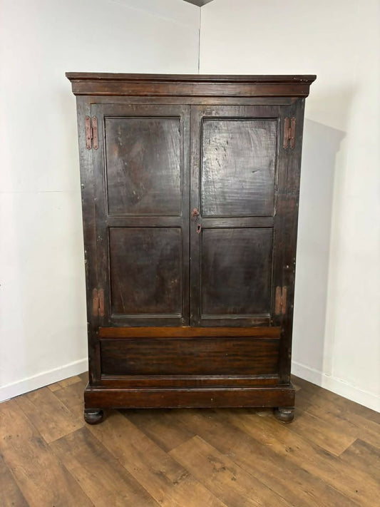 Georgian Oak Two Door Livery Cupboard