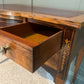 Vintage Desk /Writing Desk Red Leather Top Inlaid Rosewood Mid 1800’s