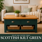 Green Coffee Table | Solid Oak Coffee Table | Hand Painted Farmhouse Coffee Table | Restored Rustic Furniture