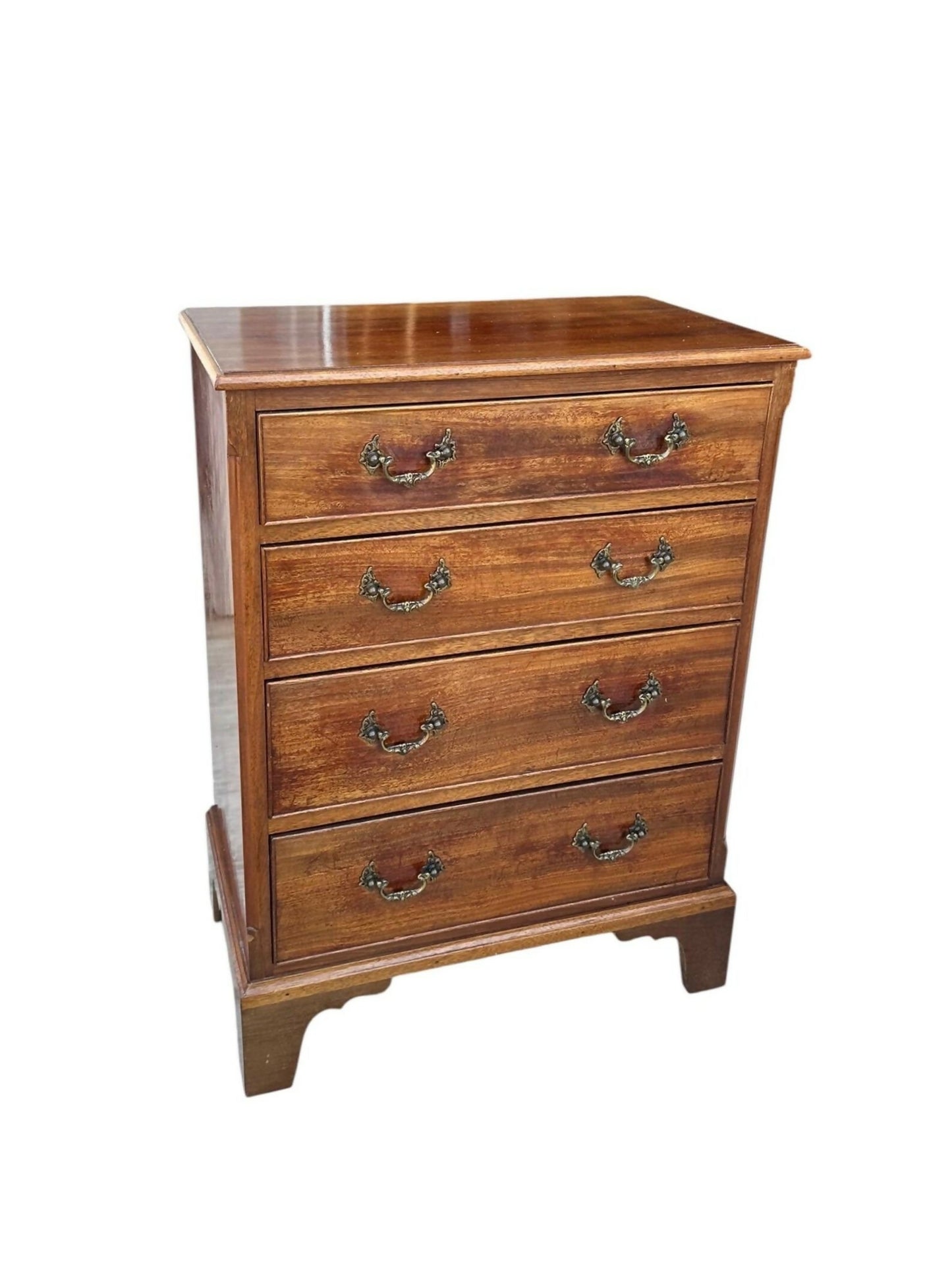 Vintage Georgian tallboy style chest of drawers / bedside table