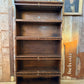 Antique Globe Wernicke Oak Five Stacking Modular Barristers Solicitors Office Glazed Bookcase Cabinet, c1930