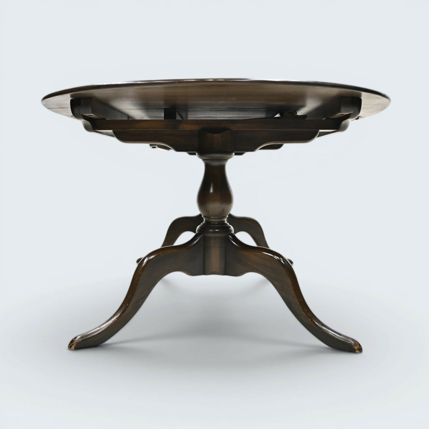 Ercol Extending Dining Table Twin Pedestal Dark Finish Seats 8 FREE UK Delivery*