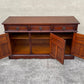 A WOOD BROTHERS OLD CHARM TUDOR BROWN CARVED OAK SIDEBOARD / DRESSER BASE / CUPBOARD / CABINET.
