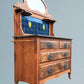 Edwardian Walnut Marble Top Washstand