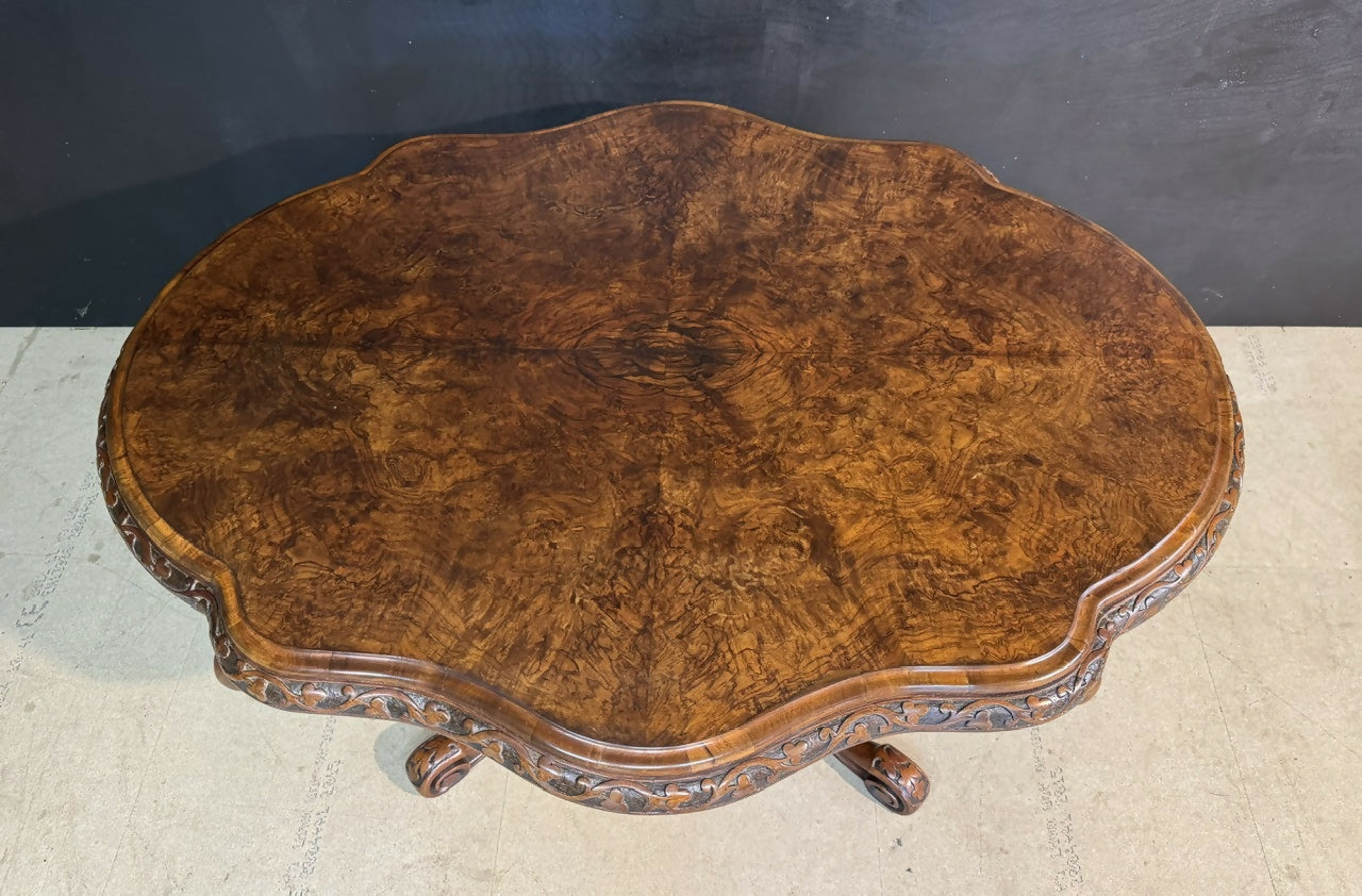 Fine Burr Walnut Centre Table