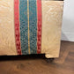 Vintage Striped Day Bed with Ottoman Storage