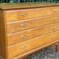 Vintage 1960's Handmade Oak Chest Of Drawers