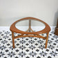 Nathan Coffee Table in Teak with Glass Top 1960s