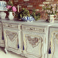 French Grey Vintage Louis XVI Sideboard