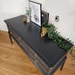 Stag Console / Sideboard / Chest of Drawers - Soft Black / Dark Grey