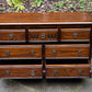 A WOOD BROTHERS OLD CHARM CARVED LIGHT OAK LONG CHEST OF DRAWERS / SIDEBOARD / DRESSER BASE