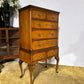 Vintage burr walnut veneered chest on stand99