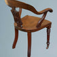19th Century Walnut Desk Chair / Office Chair