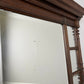 Mirror Antique French Oak Wall Mirror Bevelled Large Glass Wall Frame LOT 6370