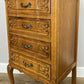 Chest of Drawers Vintage French Louis Oak 4 Drawers Carved Cabinet LOT 6231