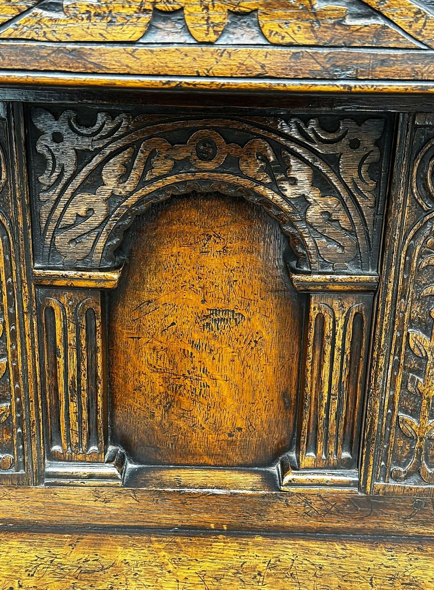 Carved Oak Court Cupboard / Sideboard