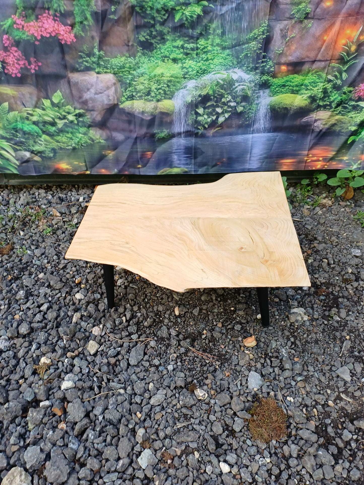 Small Table with Metal Legs