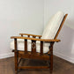 Vintage Oak Reclining Armchair