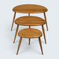Ercol Pebble Nest Of Tables Ercol's Light Finish Clean Condition Free Delivery*