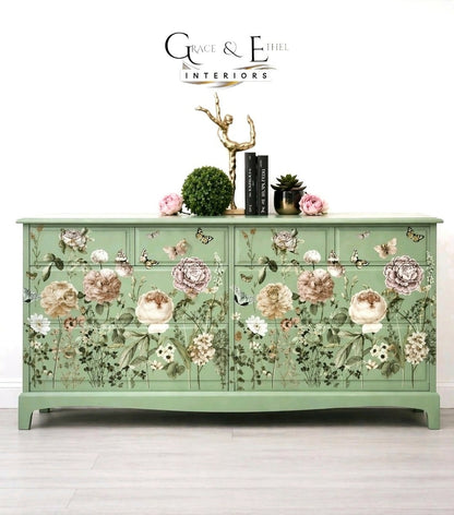 PAINT TO ORDER-Stag minstrel captains chest in green