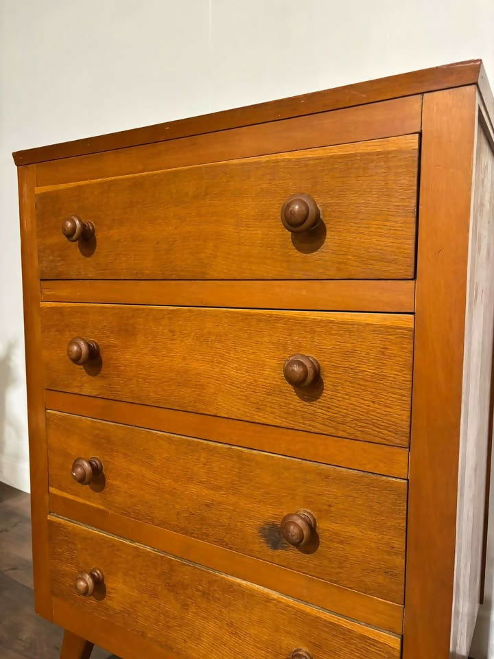 Mid Century Four Drawer Chestc