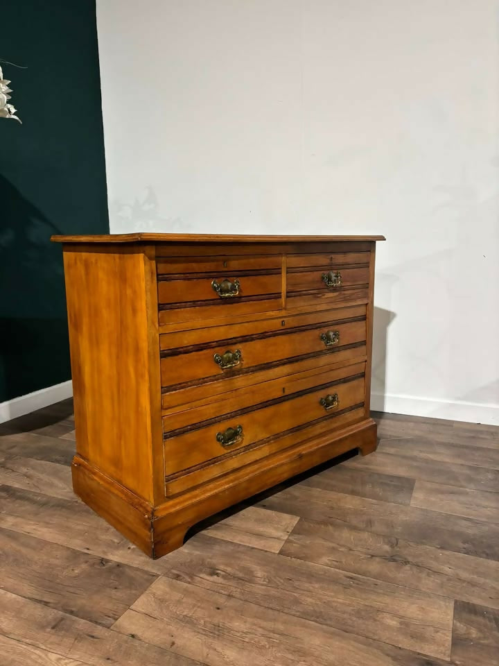 Edwardian Satinwood Chest of Drawers4