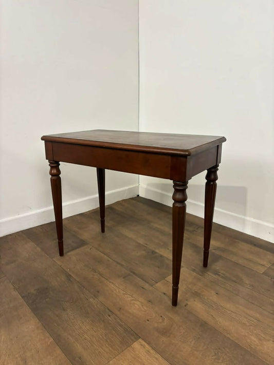 Reproduction Mahogany Storage Table with Lift-Up Top