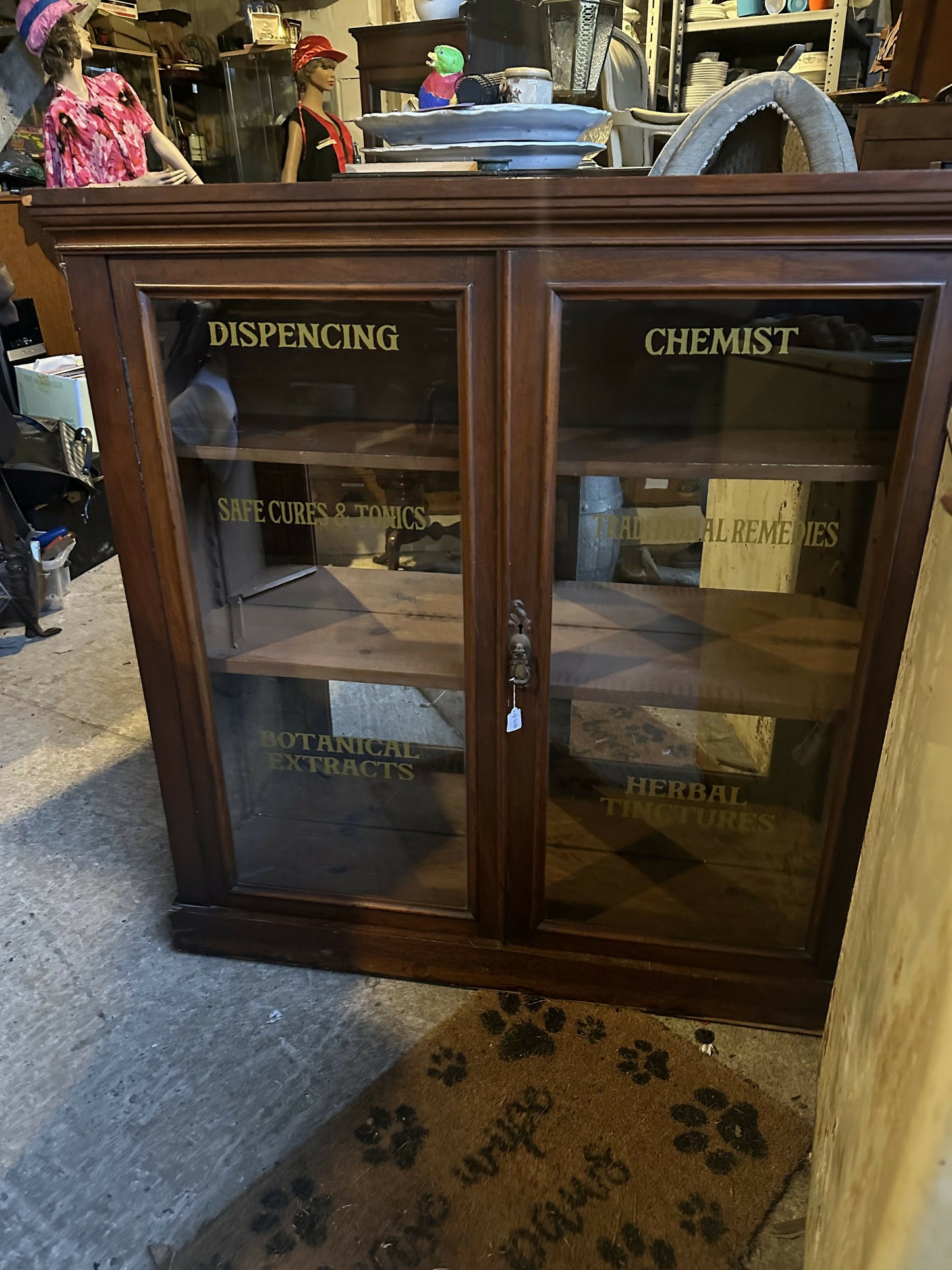 Vintage Chemist Display Cabinet