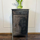 Vintage Industrial Metal Cabinet – French Steel Locker Nightstand – Military Storage Side Table – Loft Bedside Cabinet Rustic Furniture