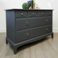 Stag minstrel chest of drawers in dark grey