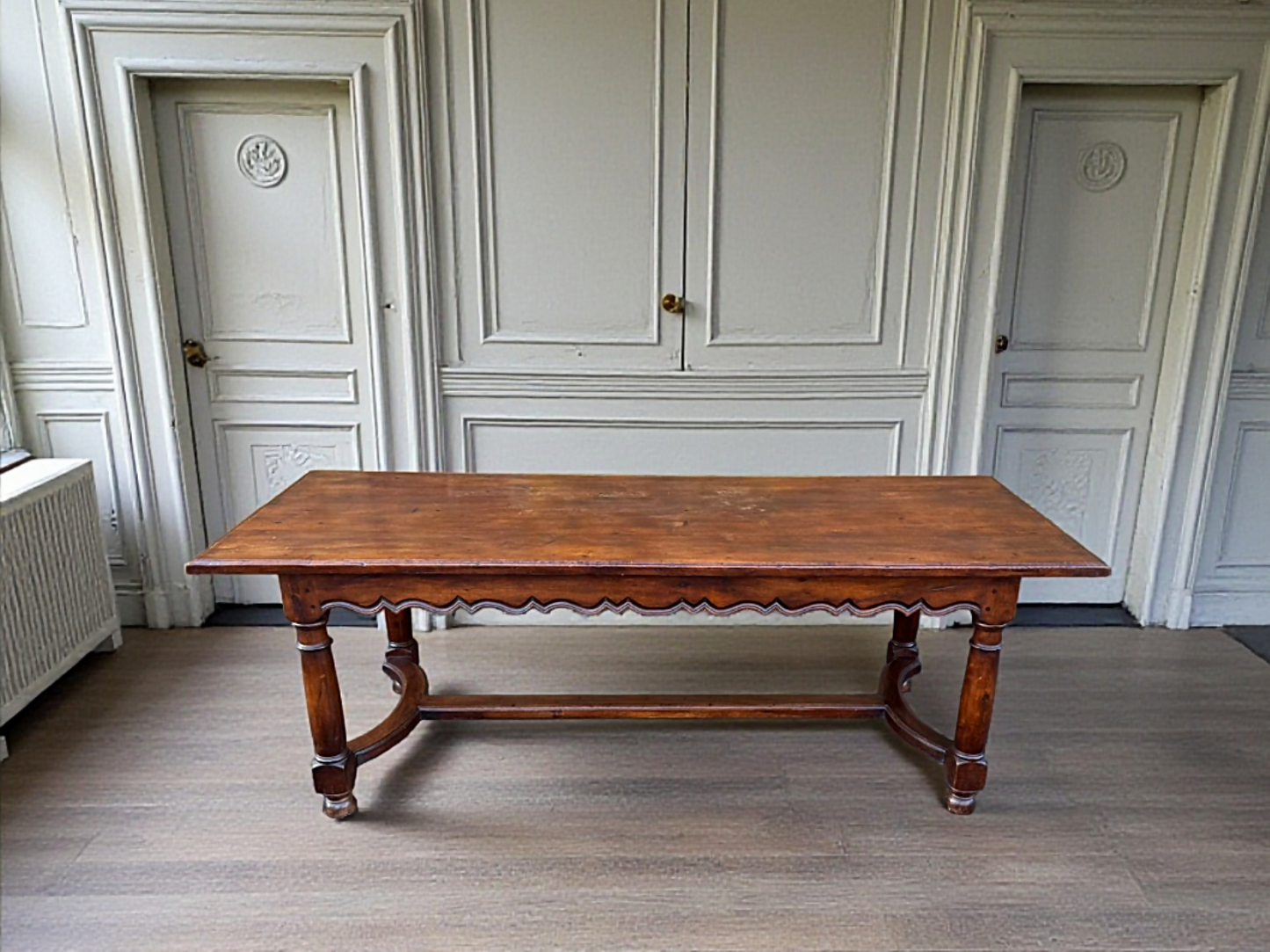 Large French Walnut Country Dining Table