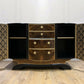 Large Art Deco Walnut and Gold Sideboard / Drinks Cabinet