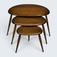 Ercol Pebble Nest Of Tables Ercol's 1970/80s Badge Golden Dawn Free UK Delivery