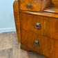 Vintage Walnut Veneered Dressing Table with Removable Mirror