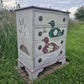 Vintage Hand Painted Chest of Drawers Folk Art
