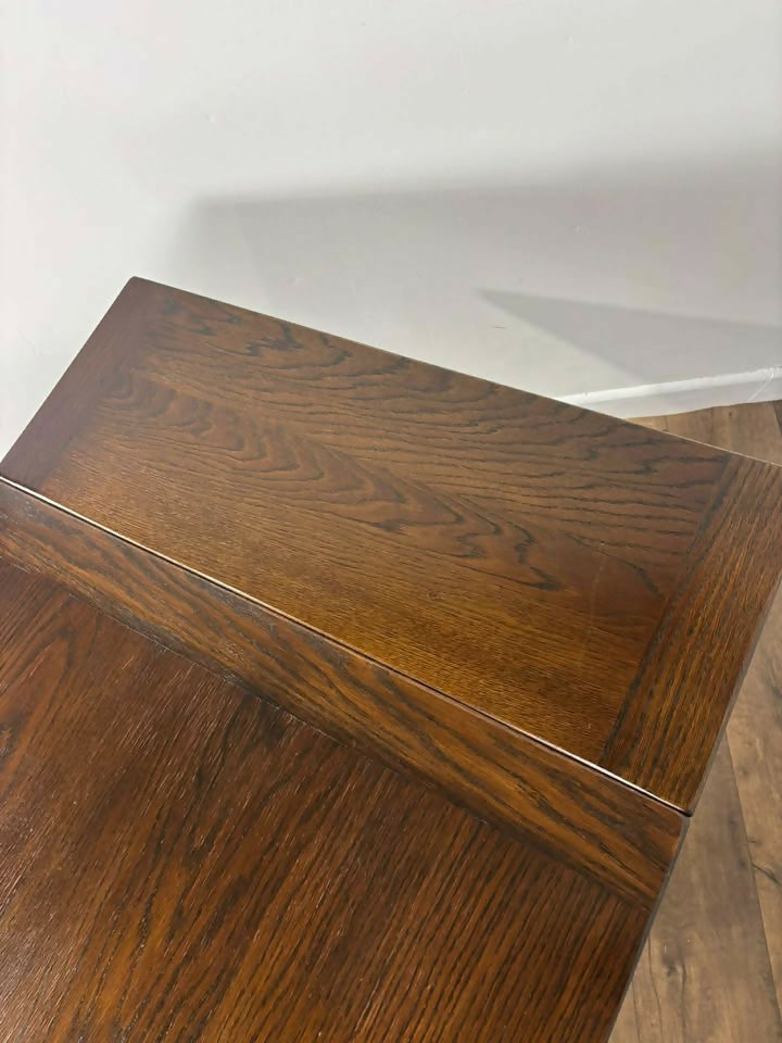 Vintage Priory Oak Refectory Style Draw Leaf Dining Table