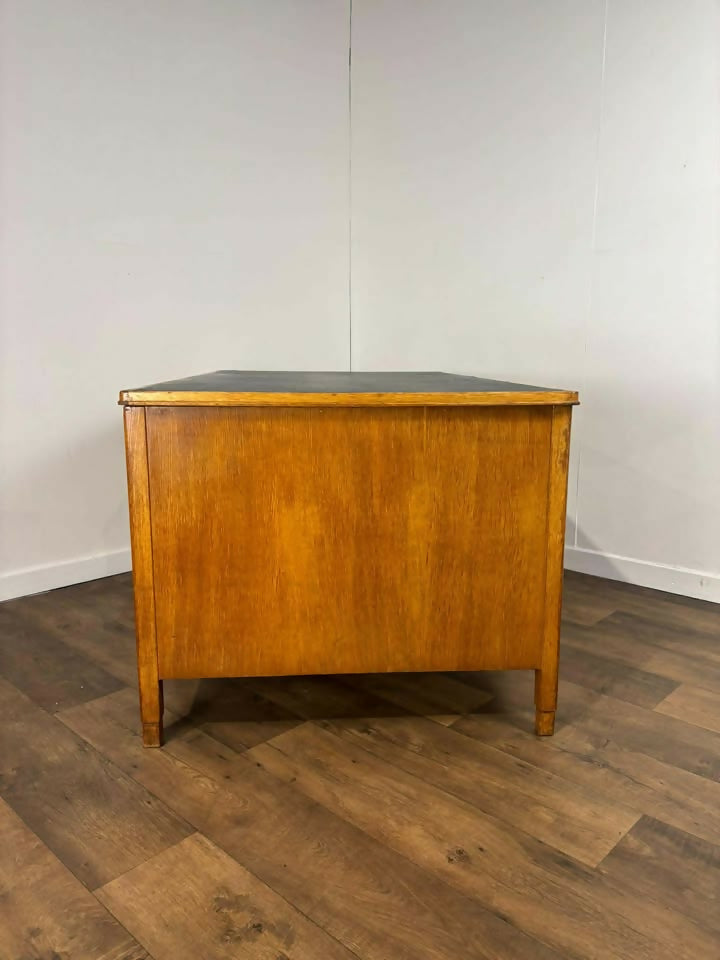 Vintage 1930’s Oak Teacher’s Pedestal Desk