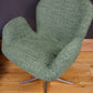 1970s Hungarian Mid Century Swivel Armchair – newly Reupholstered