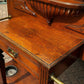 Edwardian Vintage Light Oak Hall Stand With Mirror, Drawer, Original Coat & Hat Hooks.