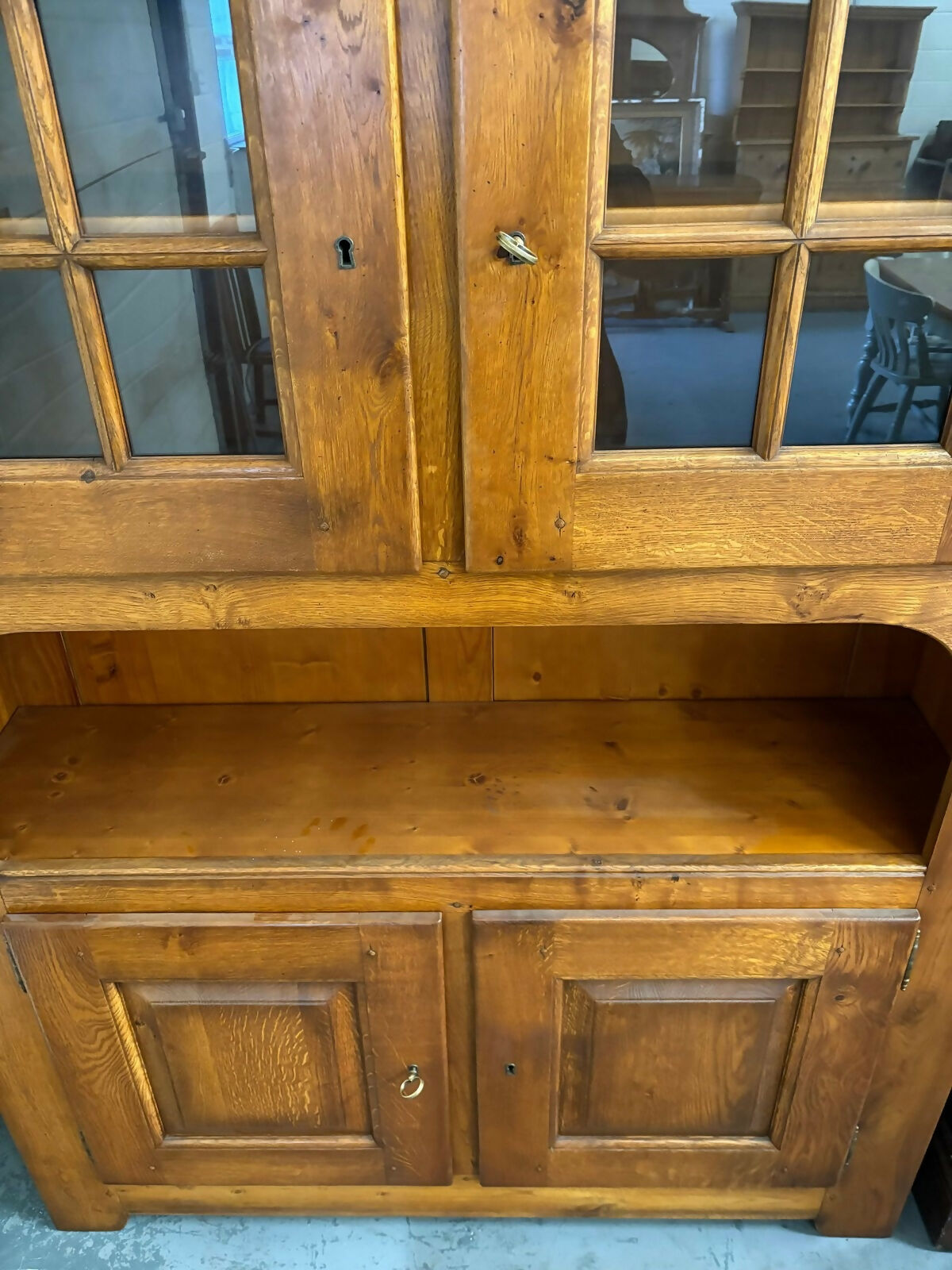 Solid Oak Country Kitchen Dresser Good Condition UK Delivery